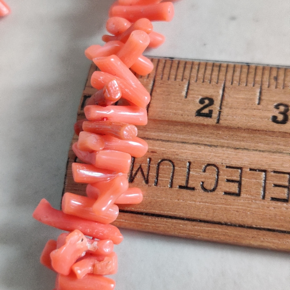 Genuine Undyed Coral Branch Necklace - Picture 11 of 16